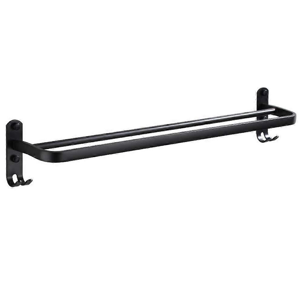 Wall Mounted Bathroom Towel Rail Rack Hotel Rail Shelf Length 60cm