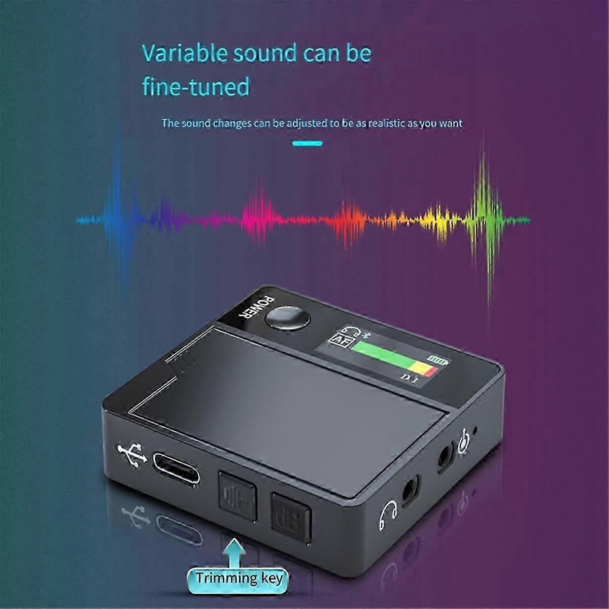 A9 Live Sound Card Voice Changer with 11 Sound Effects for KTV Mode, Easy Install for iOS and Android