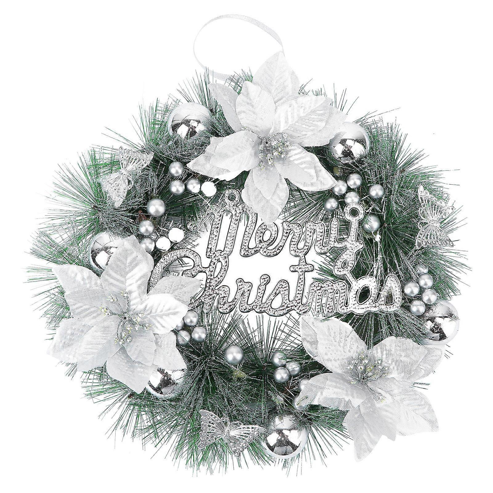 クリスマスドアハンギングウォールデコレーションPVC30.00X30.00X7.00CMサーキュラー1個