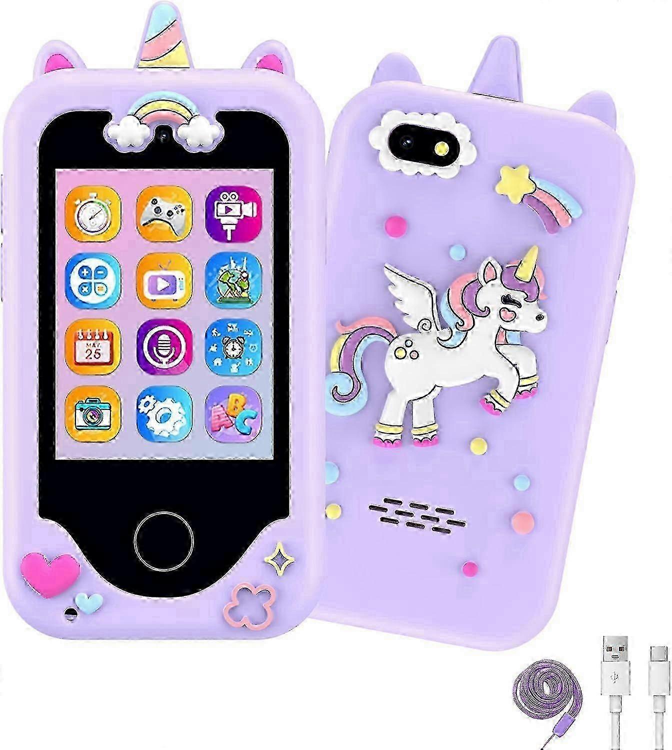 男の子のための子供の電話、3-8歳の子供のためのクリスマスの誕生日恐竜の贈り物、子供3-11のためのタッチスクリーン学習おもちゃ