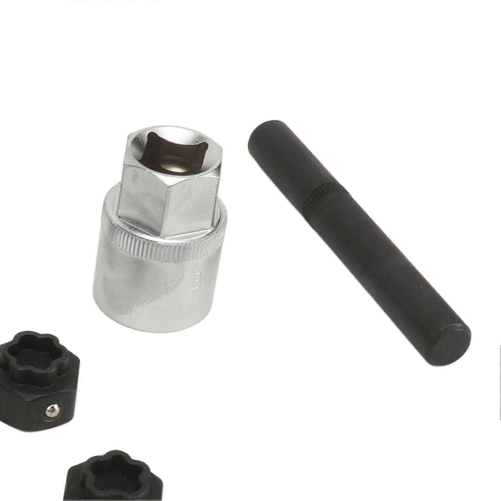 12pcs Wheel Locking Nut Key Kit Rustproof Anti Theft Lug Nut Installation Removal Socket Tool Replacement for Benz