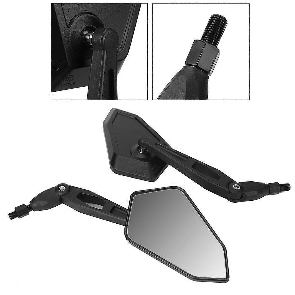 1 Pair Metal Black Motorcycle Rearview Mirror Modification Accessory Replacement
