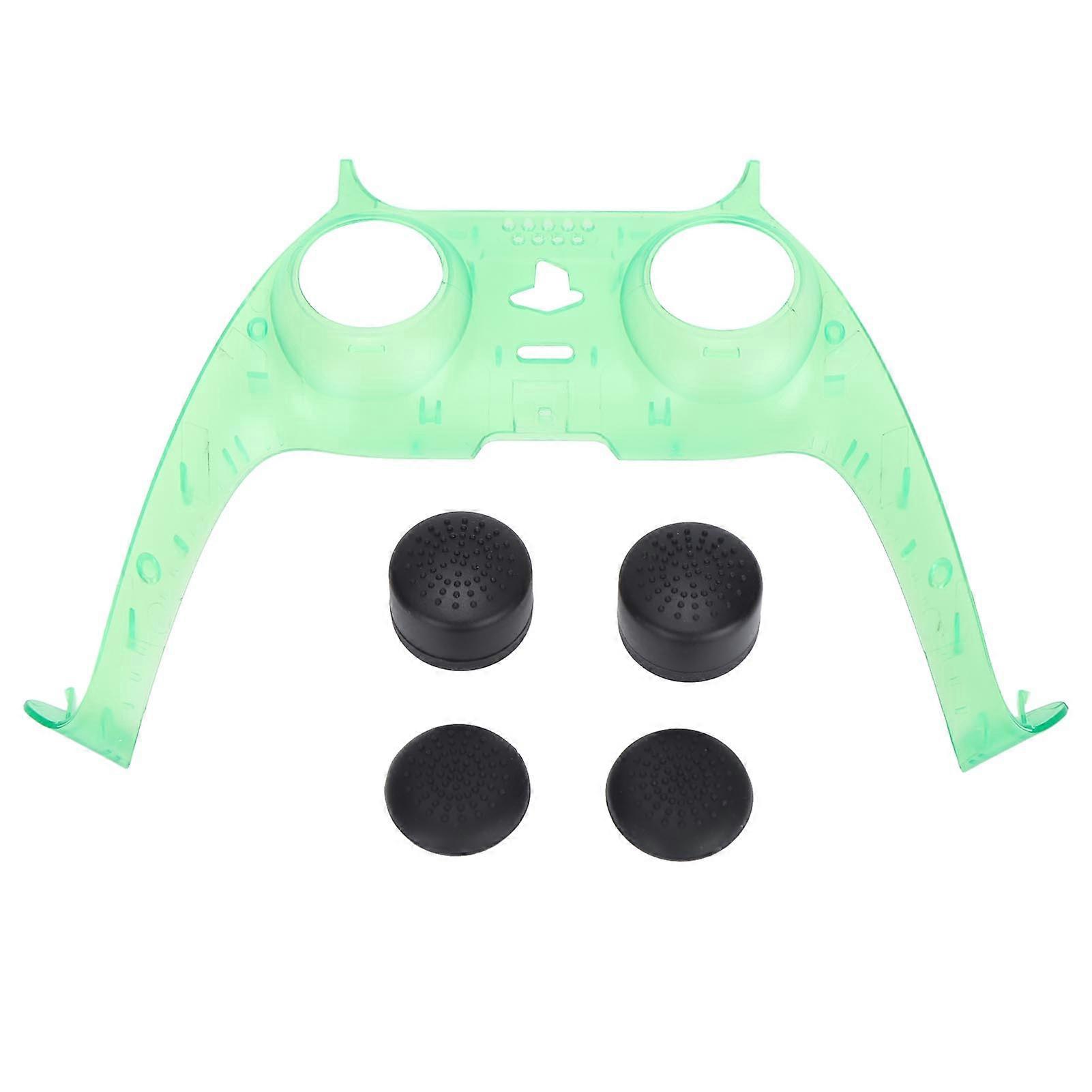 Controller Accessories Translucent Faceplate Thumb Stick Grips for PS5 DualSense Wireless Controller