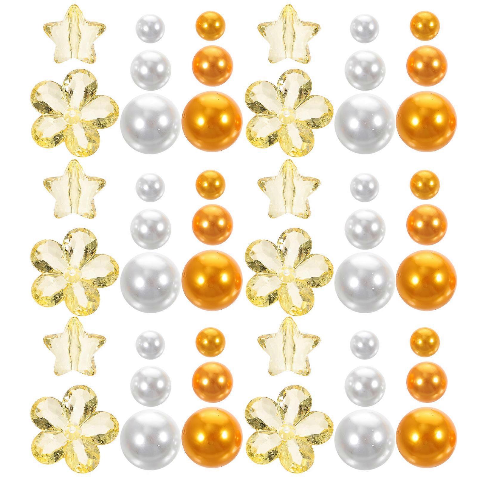 Váza Výplň Korálky Kulaté Oranžová Váza Výplň Materiál 90ks