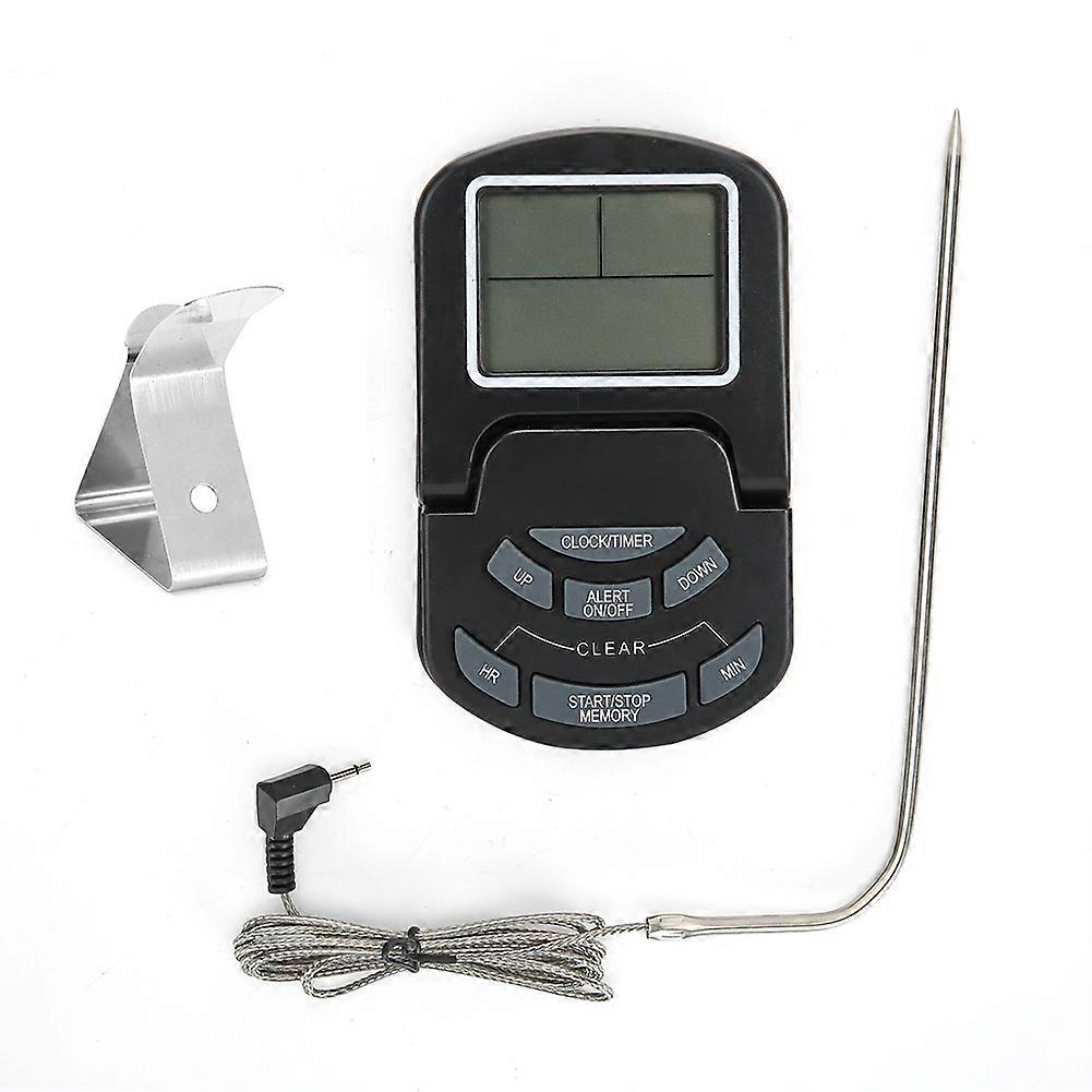 Home Kitchen Programmable Digital Cooking Food Thermometer Timer Tool with Probe