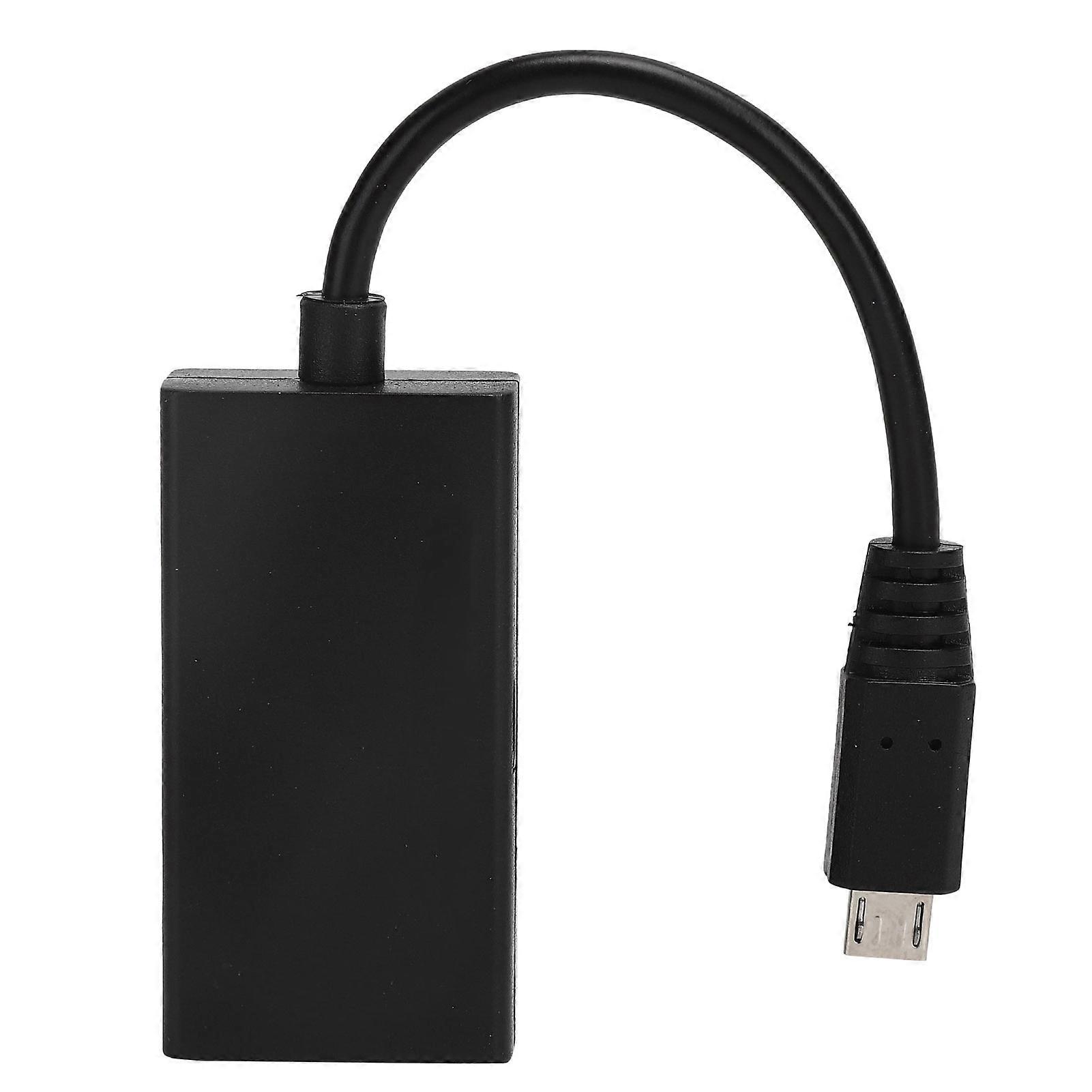 HD Video Display Adapter Cable Black Micro USB 1080P Charger for Phone to Projector