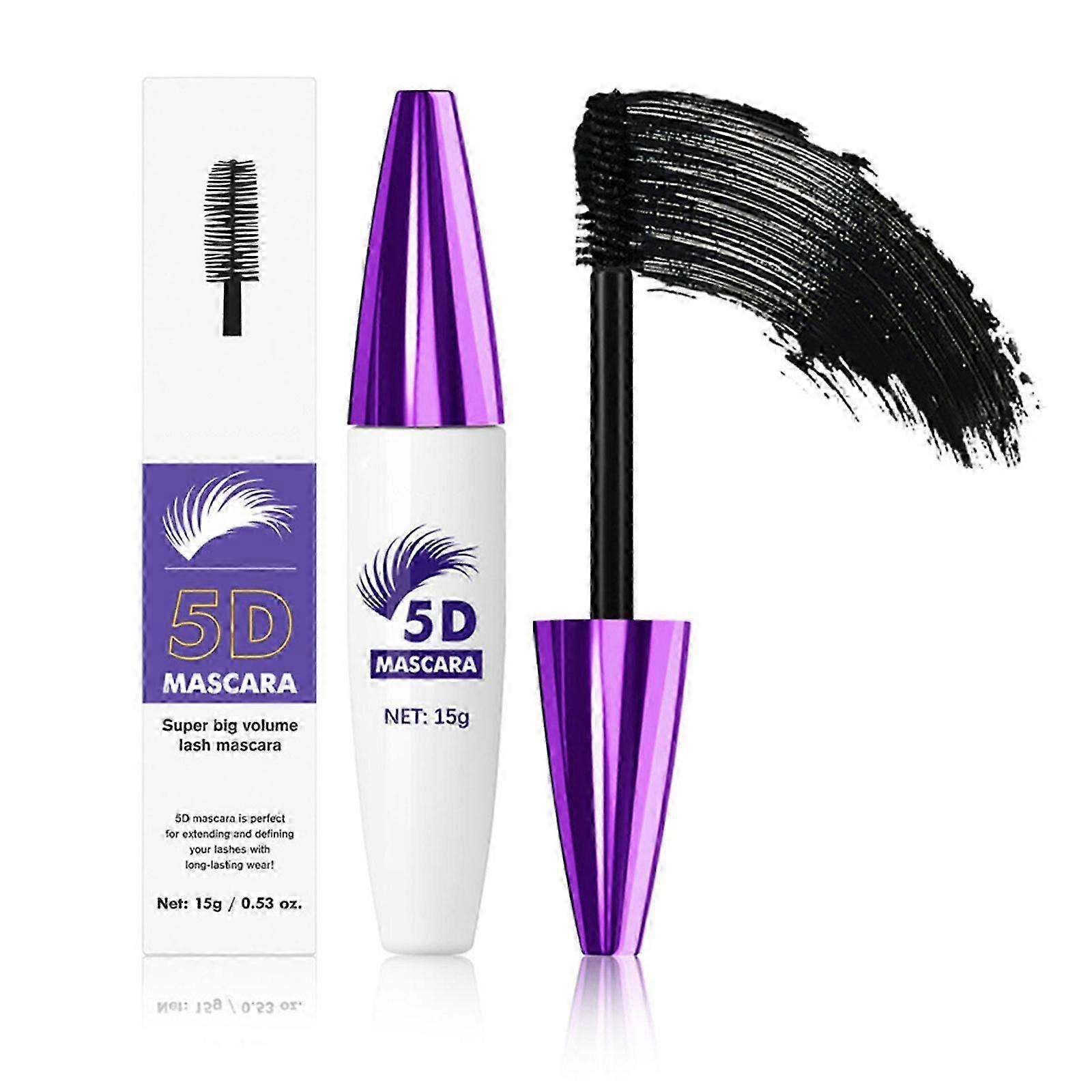 Colorful 5D Silk Fiber Mascara for Volumizing Curling Lengthening Waterproof Eye Makeup Smudgeproof Party Cosmetic 4