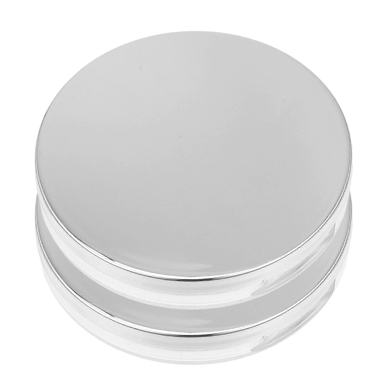 Powder Holder Small Loose Powder Compact Case Polyester Velour Material Compact Carrying 2Set