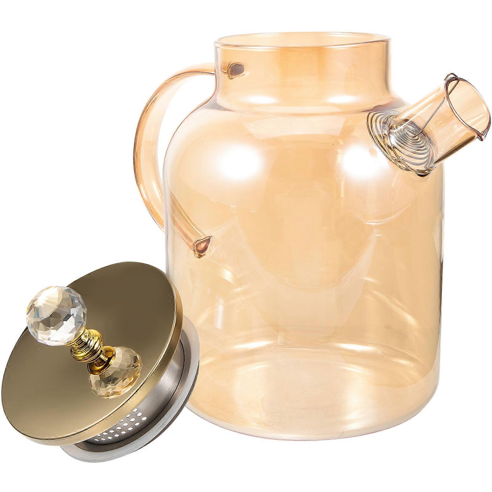 Heat Resistant Glass Pitcher for Juices, Tea & Cold Beverages – Lightweight Design for Home & Kitchen Use