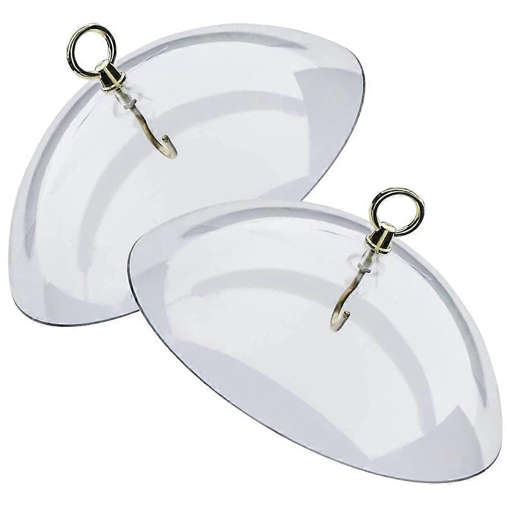 Squirrel Baffle 2Pcs Bird Feeder Parts Transparent Weatherproof Dome For Garden And Patio Areas