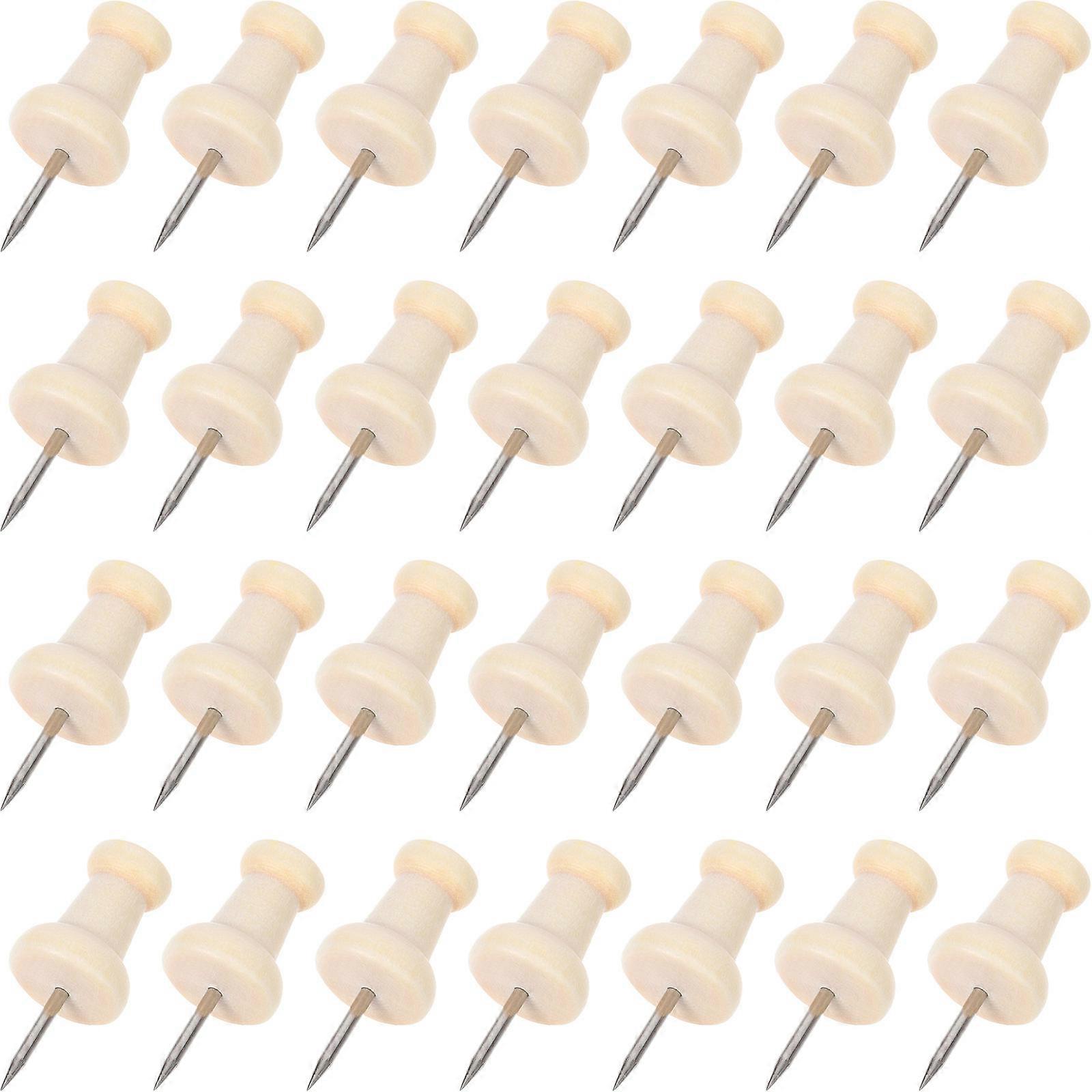 Thumb Tacks For Bulletin Board 50Pcs Ideal For Photo Boards And Craft Projects In Beige Color With Strong Securing Function