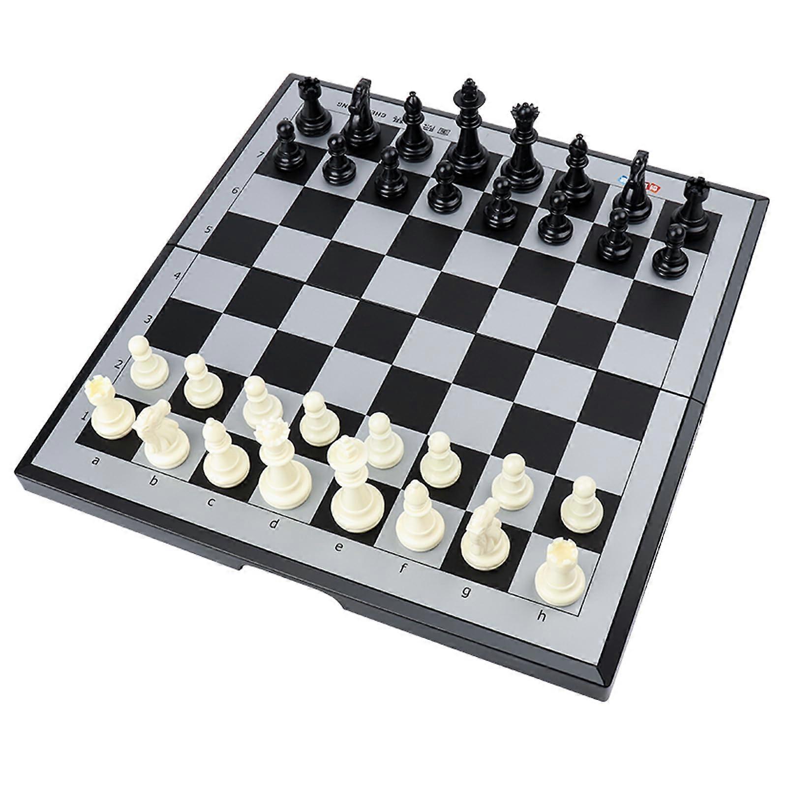2in1 Magnetic Chess Board with Storage, Easy to Carry for Beginners and Adults