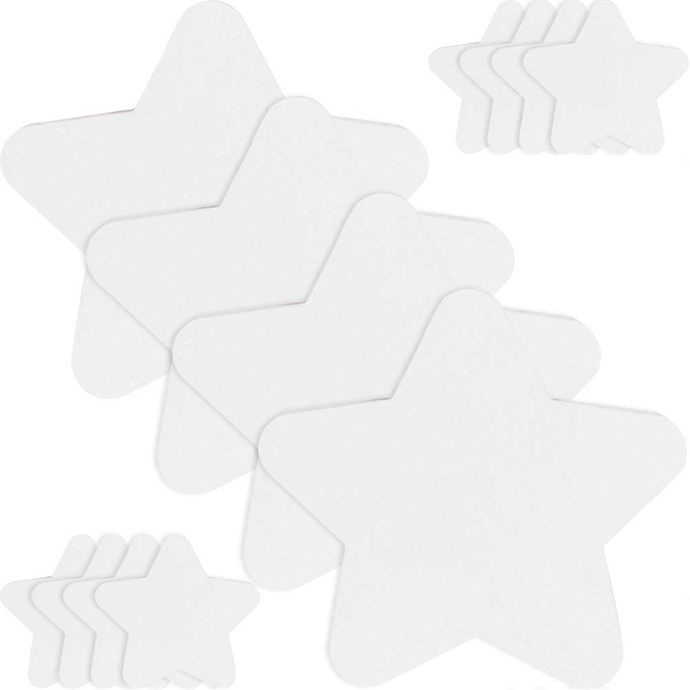Paint Canvas Board Students Acrylic Creation Multi-function Painting Boards White Color Square 0.2X15X15CM 10Pcs