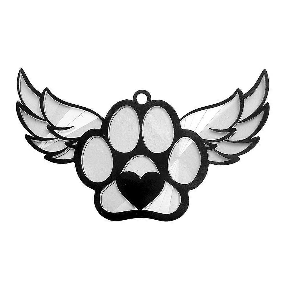 Memorial Pet Acrylic Suncatcher for Home Decor Multi Color Window Hanging 4.5 inches