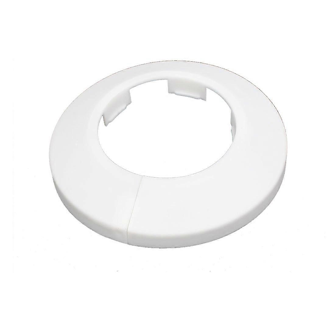 40 mm Plastic Wall Flange for Radiator Water Pipe Cover, White Heating Pipe Rosette, Durable Wall Mount, Standard Size