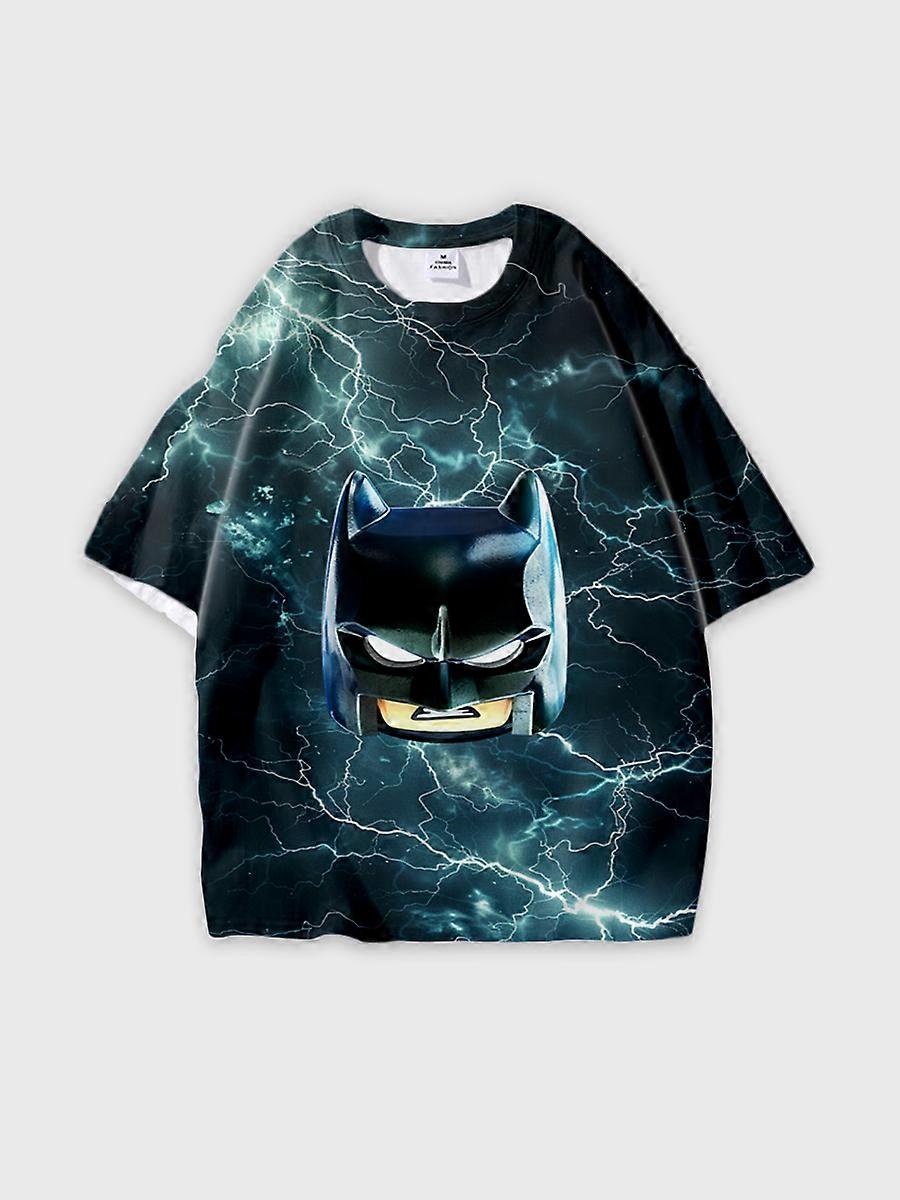 T-shirt round neck Role Pattern loose short sleeve C2751