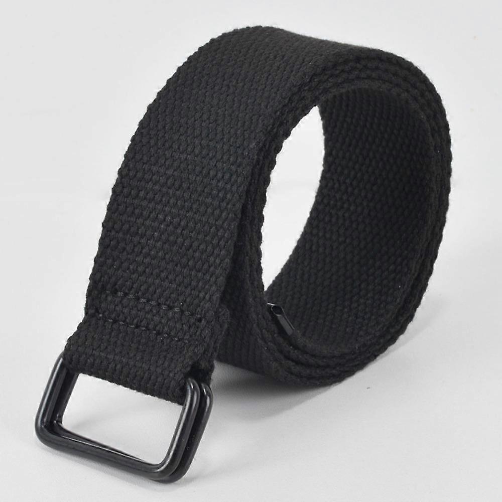 Cotton Canvas Pants Belt Double Ring Buckle Buckle Belt Casual Best Canvas Belts Men's