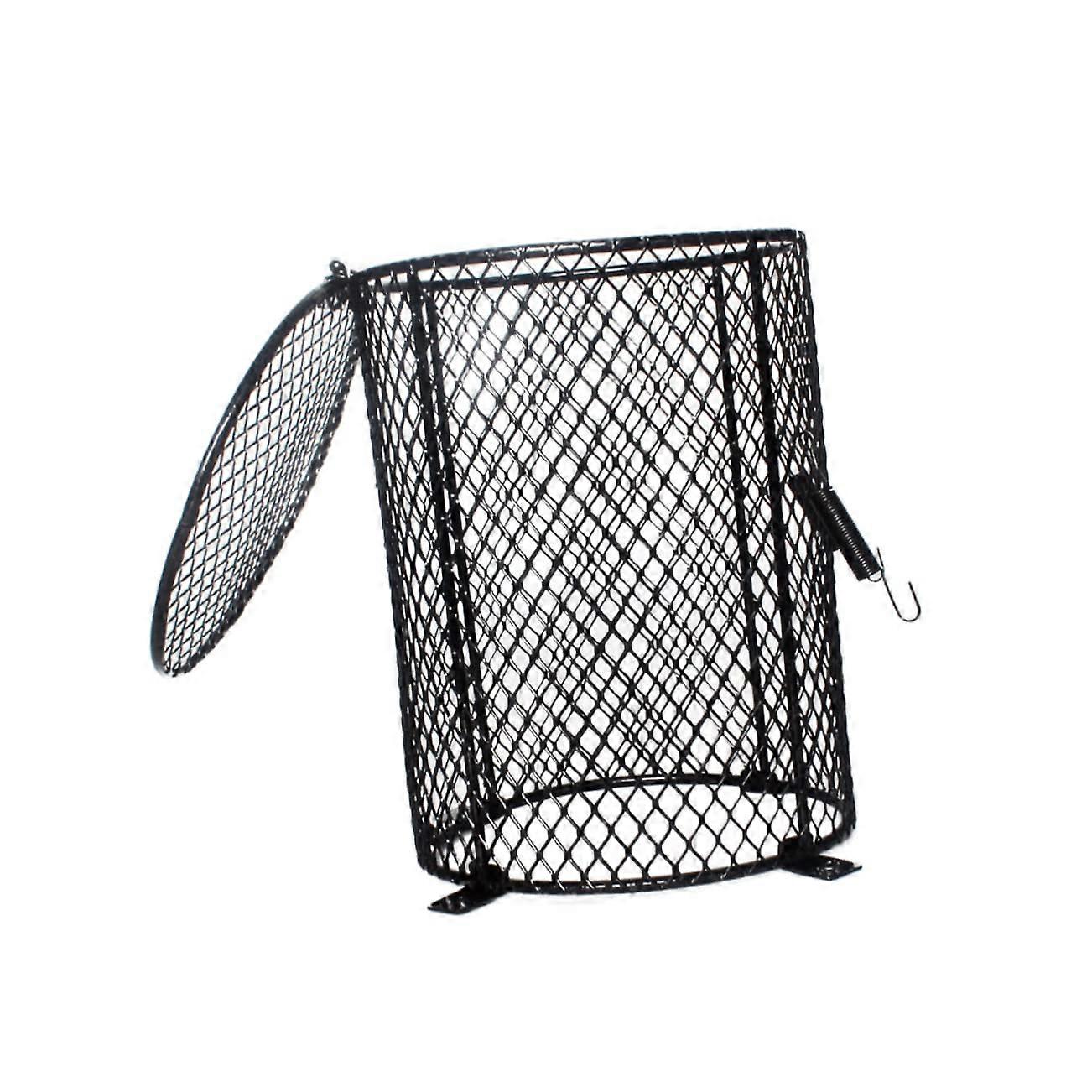 Reptile Heating Lamp Guard Heat-Resistant Metal Shield For Terrariums Protects Reptiles From Burns Compatible With Bulbs