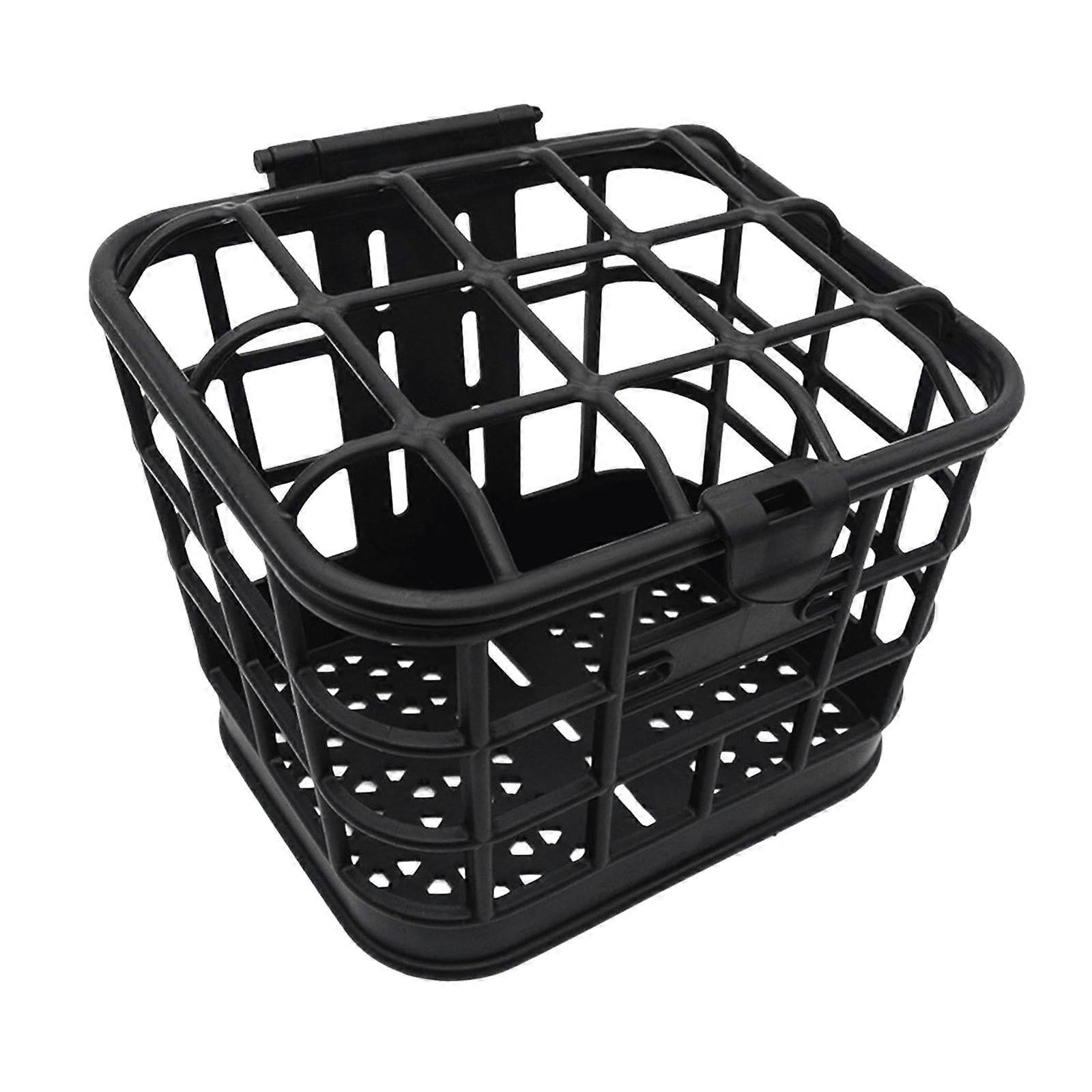 Vorderrad Fahrradkorb, Robuster Metallkorb für Elektrofahrräder und Rennräder, 30L, Wetterfest, Schwarz