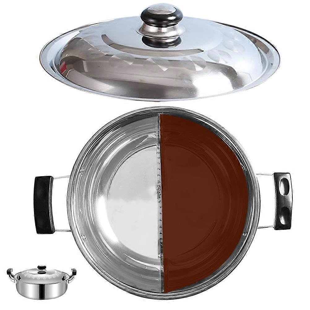 Oval Shaped Hot Pot With Dual Handle Design For Cooking In Restaurants And Home Accessory Use 1Pack