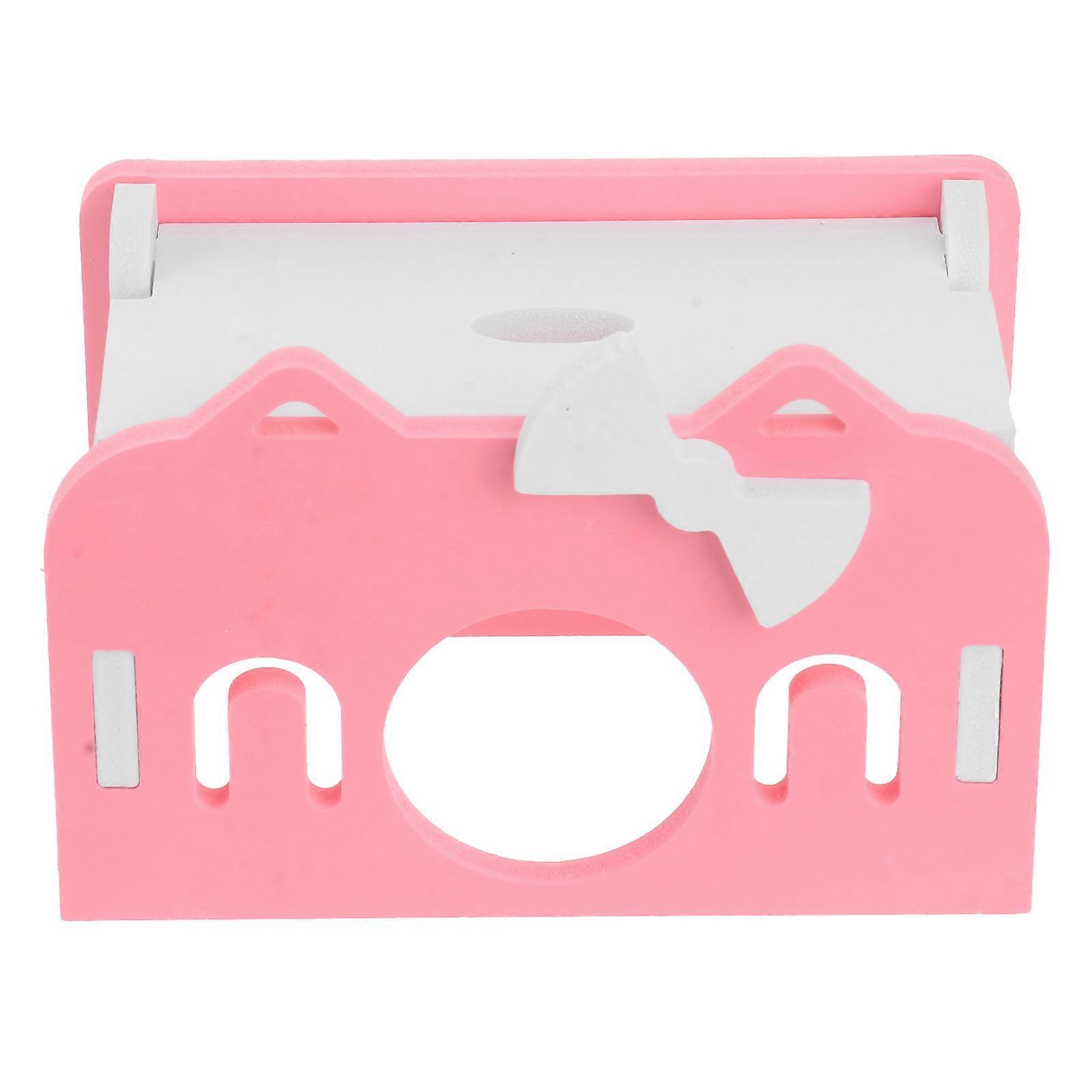 Pink Plastic Hamster House for Pet Use Safe and Comfortable with Spacious .8 x 5.1 x 5.9 inches