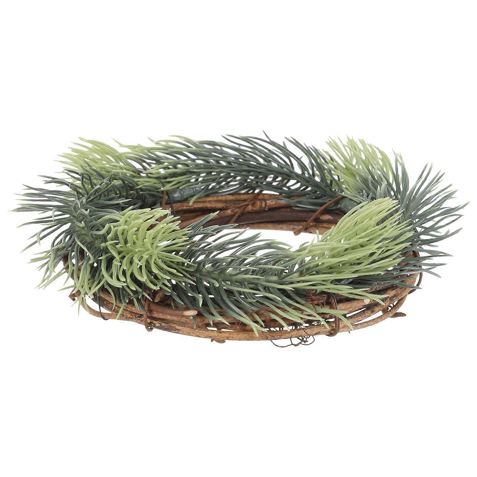 Simulation Pine Wreath Decorative Wreath Candle Ring Wall Hanging Wreath Decor