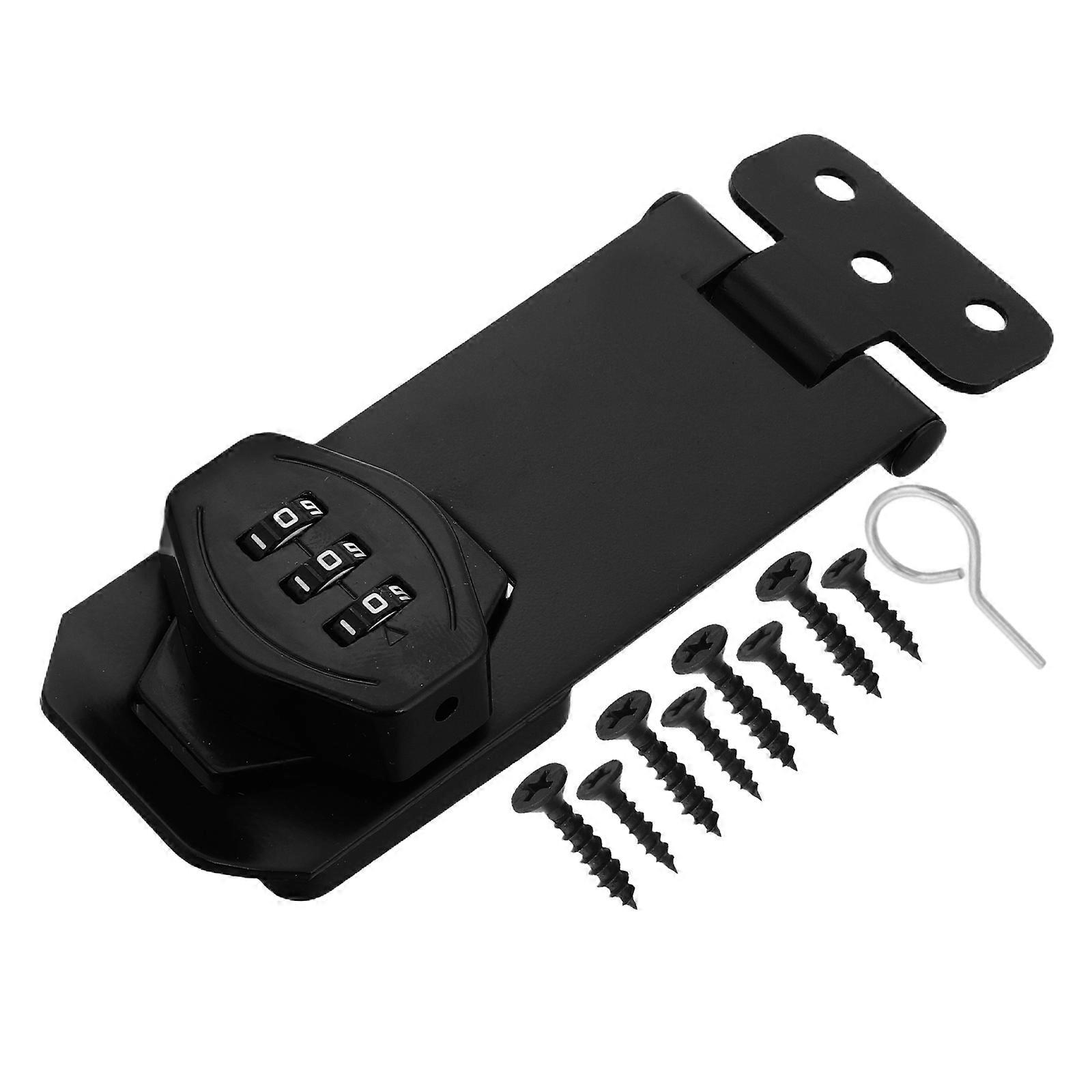 Stainless Steel Child Proof Cabinet lock with NoDrill Design for Home Use High Security Black 3 Combination