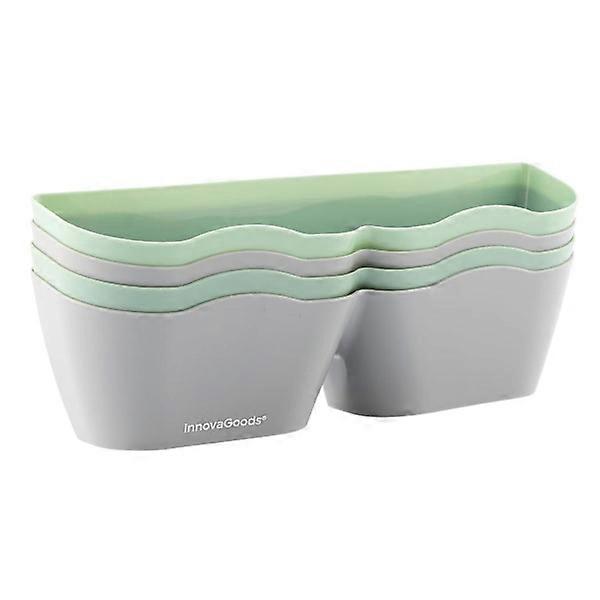 Schuhhalter, selbstklebend - 4er-Pack grau