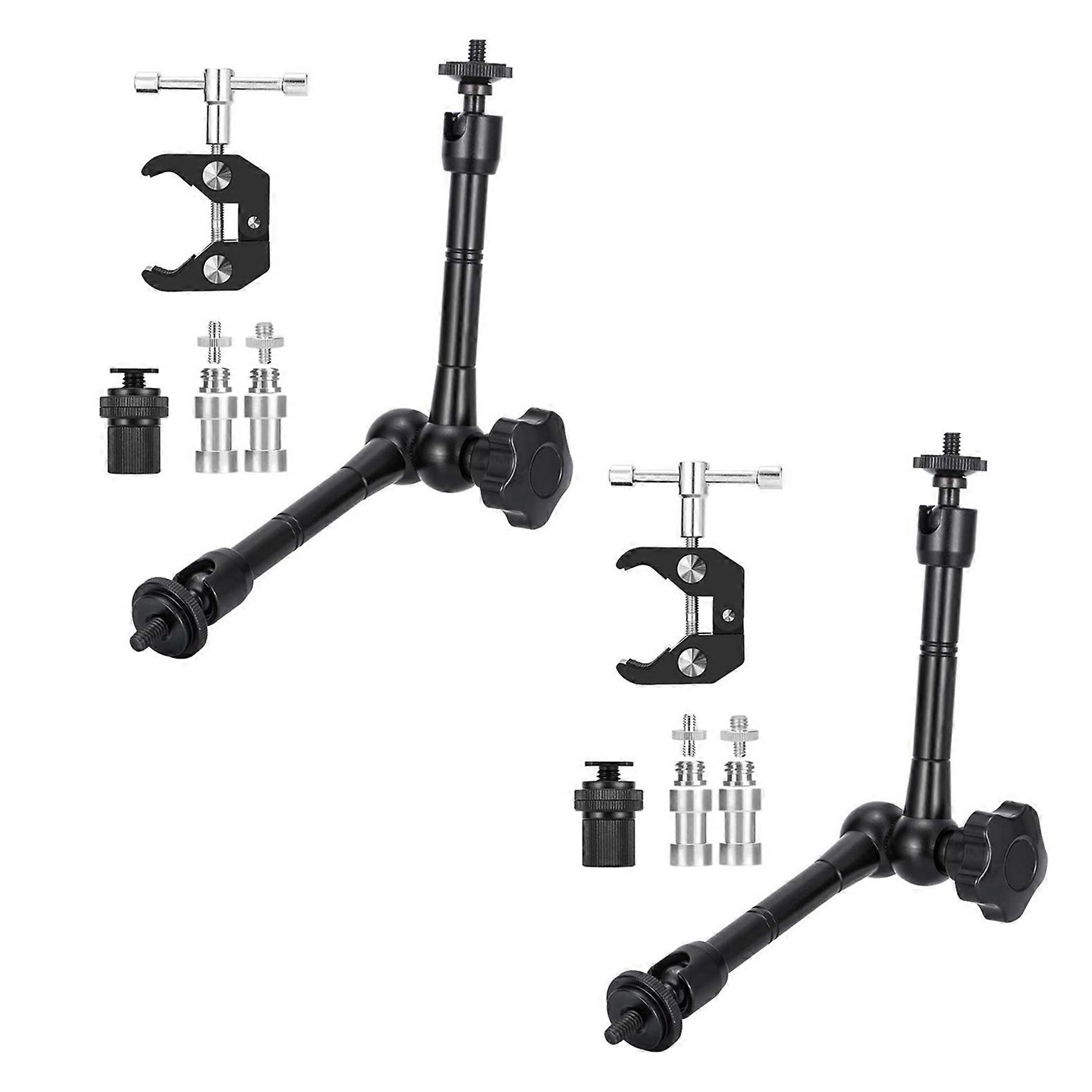 16X Magic Arm With Super Clamp 11 inch Articulating Friction Crab Clamp With 1/4 inch And 3/8 inch T