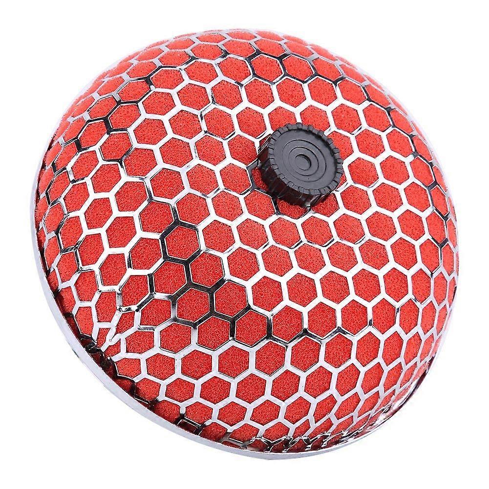 Air Filter Universal Car Mushroom Air Intake Filter Cleaner Foam Gauze High Flow Red 6 Inch Diameter