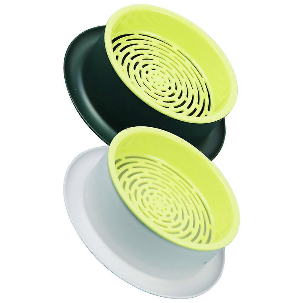 Hydroponic Cat Grass Planter Kit 2pcs Easy Clean Catnip Germination Box Durable Lightweight Ventilated Growing Tray for Successful Growth