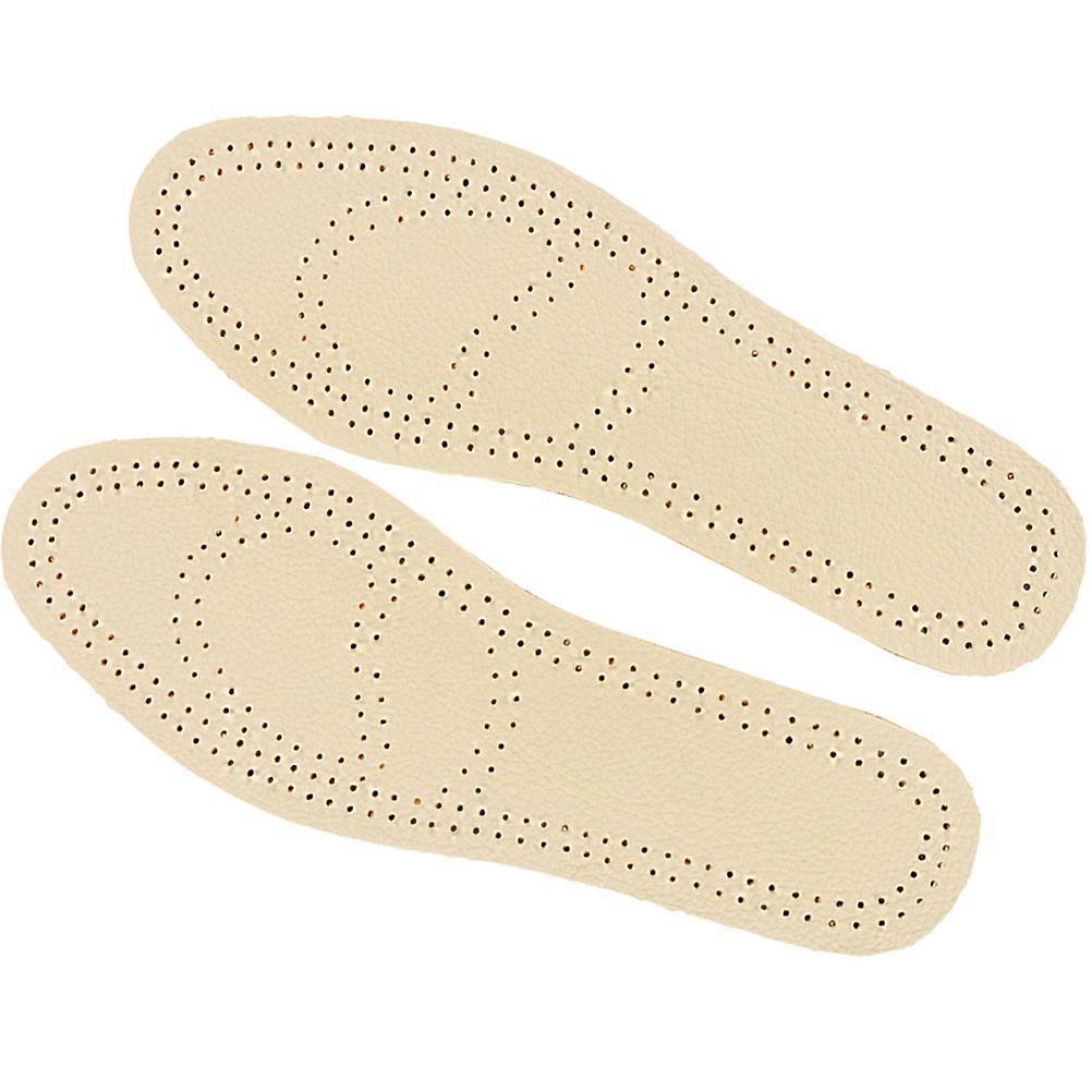 Comfortable Cushioned Insoles Made from Durable Cowhide and Latex - Size 45-46
