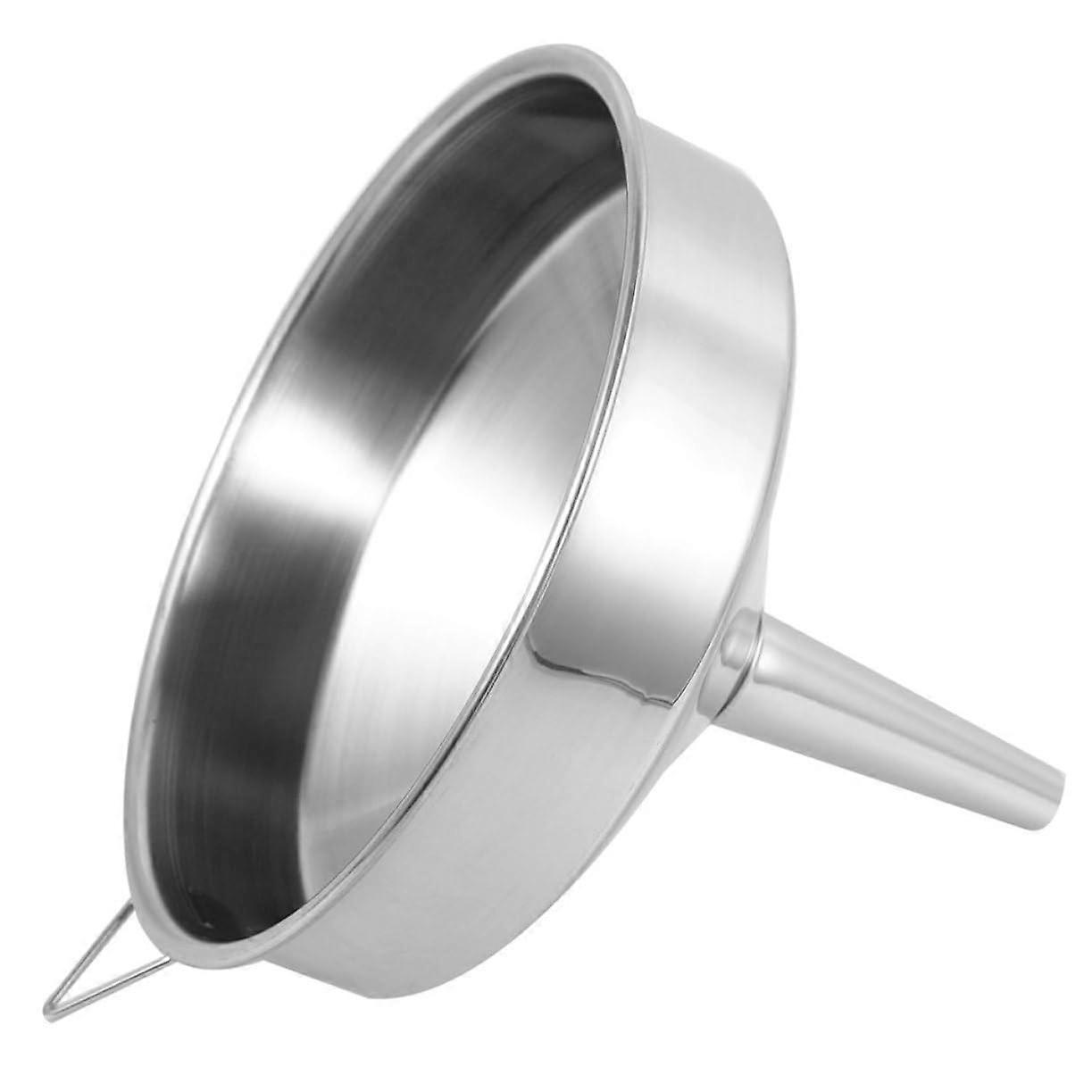 Stainless steel funnel with wide opening, large funnel for liquids, car funnel and oil funnel, reusable,  capacity, durable.