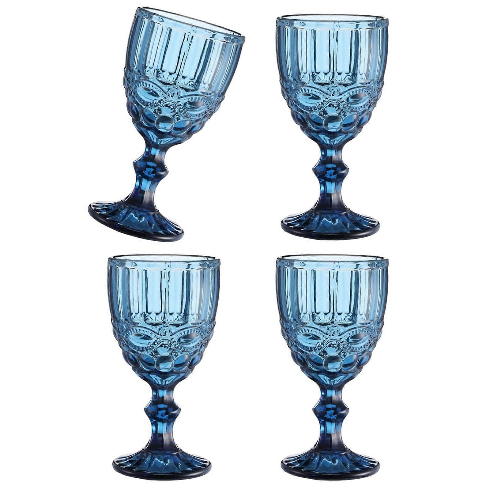 4PCS Wine Glass Cups  Juice Drinking Cups Elegant Beverage Glassware Champagne Goblets For Elegant Parties Ref: 3278
