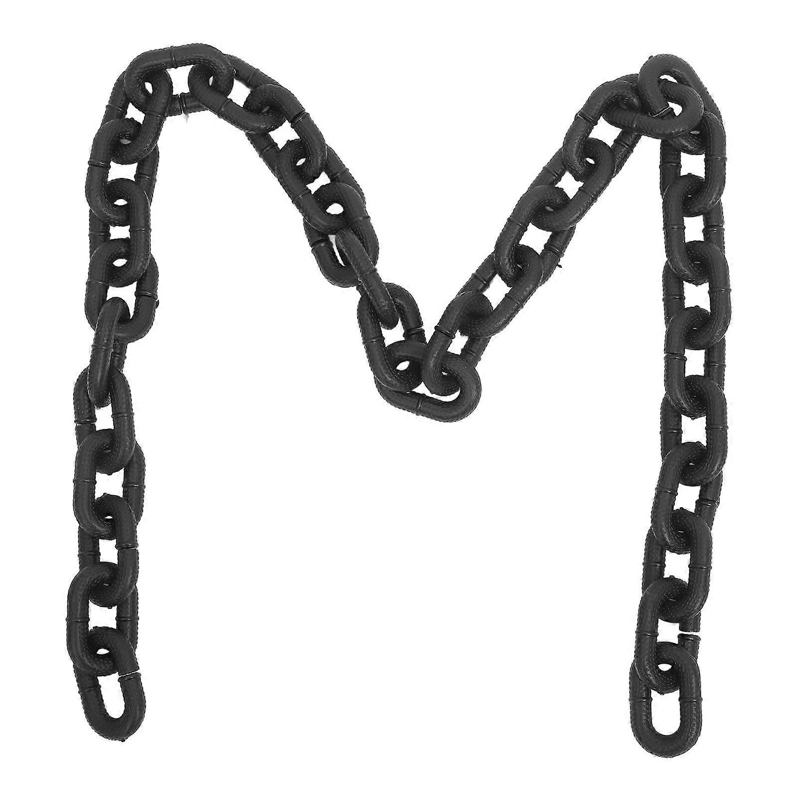 Black PVC Decorative Dog Chain with High Realism and Durability for Halloween Props 19686646