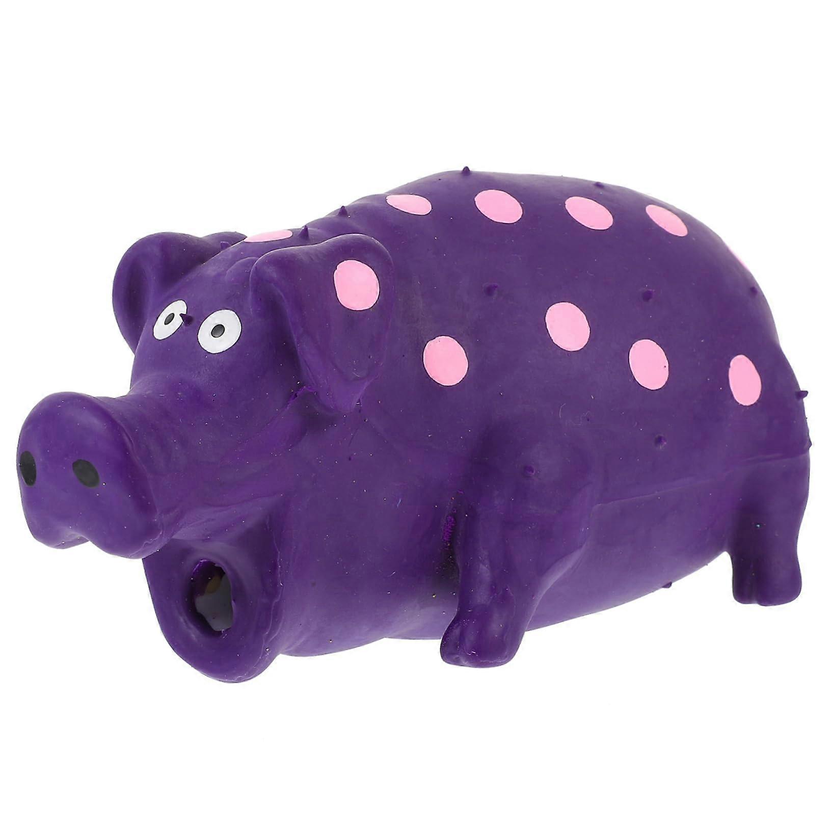 Squeaky Pig Shaped Puppy Chew Toy For Small Puppies Durable Non Toxic Versatile Promotes Chewing And Mental Stimulation