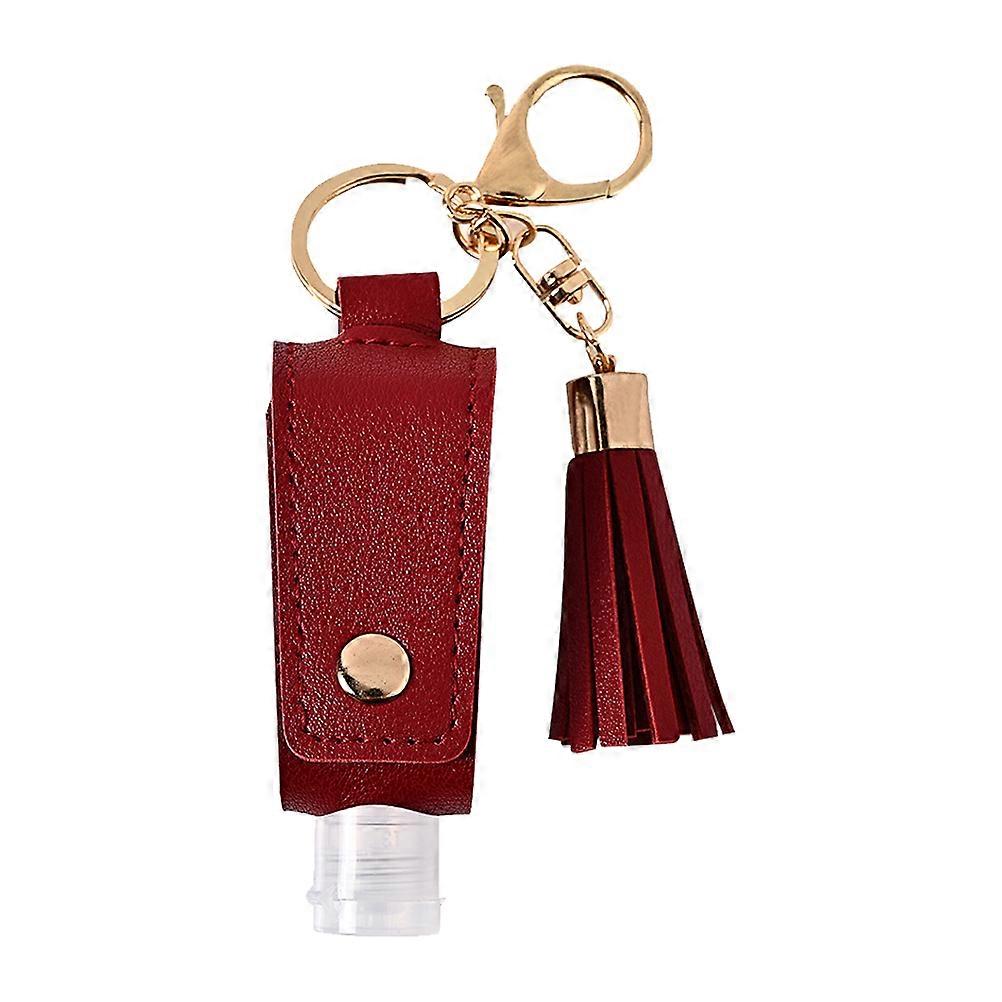 Miniature Water Bottle Key-chains 1Pc Dark Red Keychain For Travel And Outdoor Activities With Creative Design