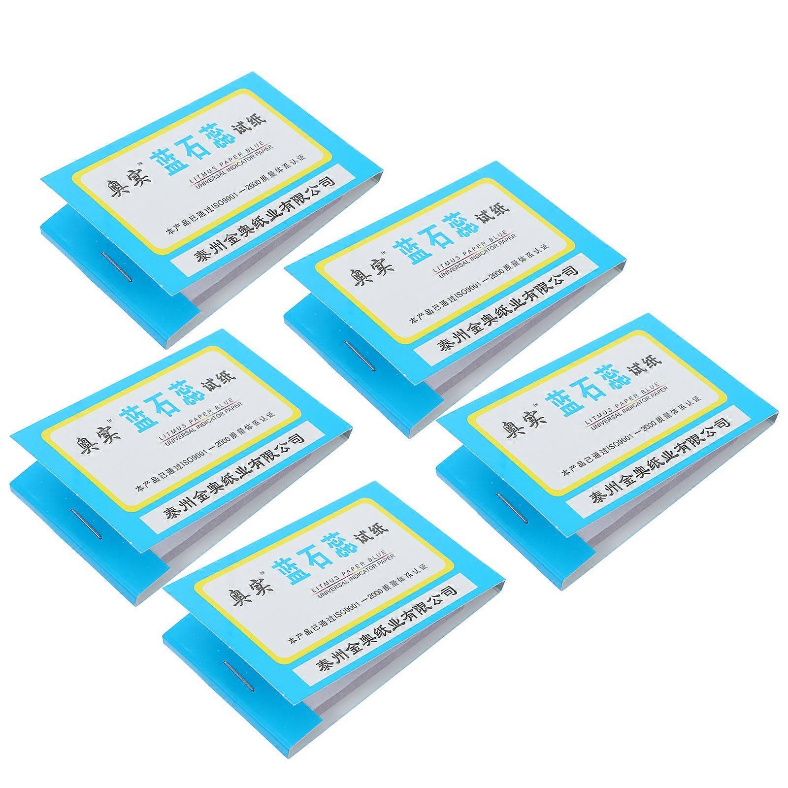 Chemistry Experiment Paper 5 Packs of 400 Sheets Blue Litmus Designed For Professionals Students Teachers Convenient Testing Tool