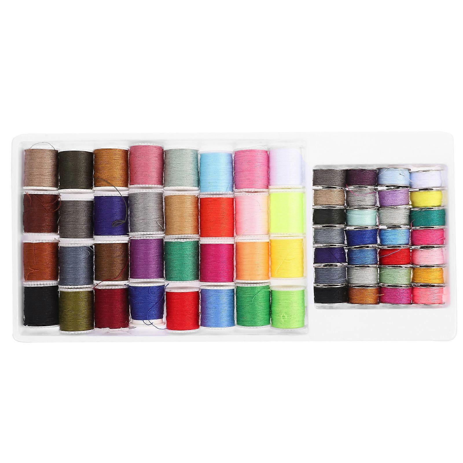 חוט תפירה מספק 60 יחידות ערכת תפירה ידנית לתיקונים בסיסיים קל משקל תיקון צבע מגוון