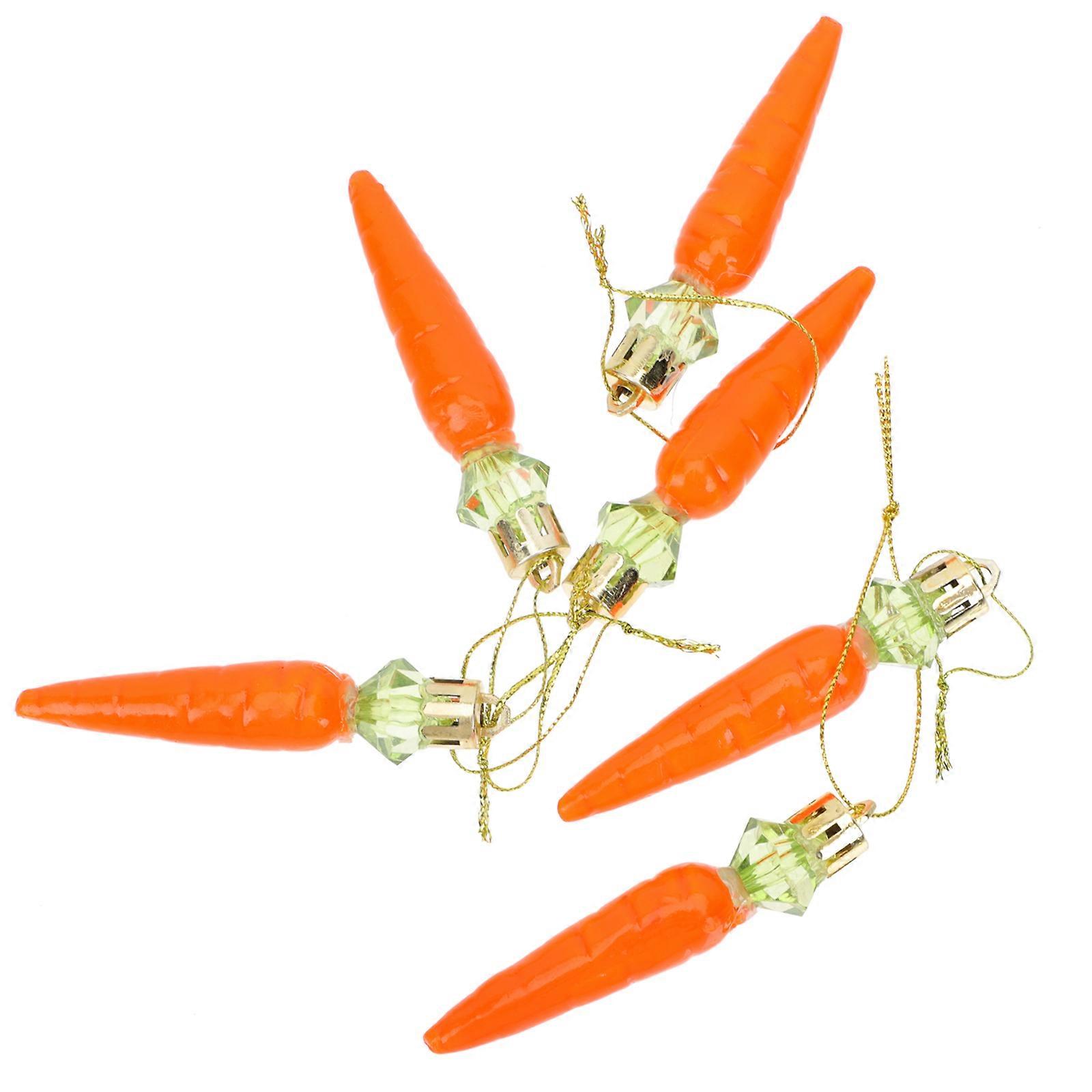 Mini Artificial Carrot Decoration 24Pcs Carrot Ornament Orange 8x1.5cm Ideal for Photo Shooting and Festive Occasions