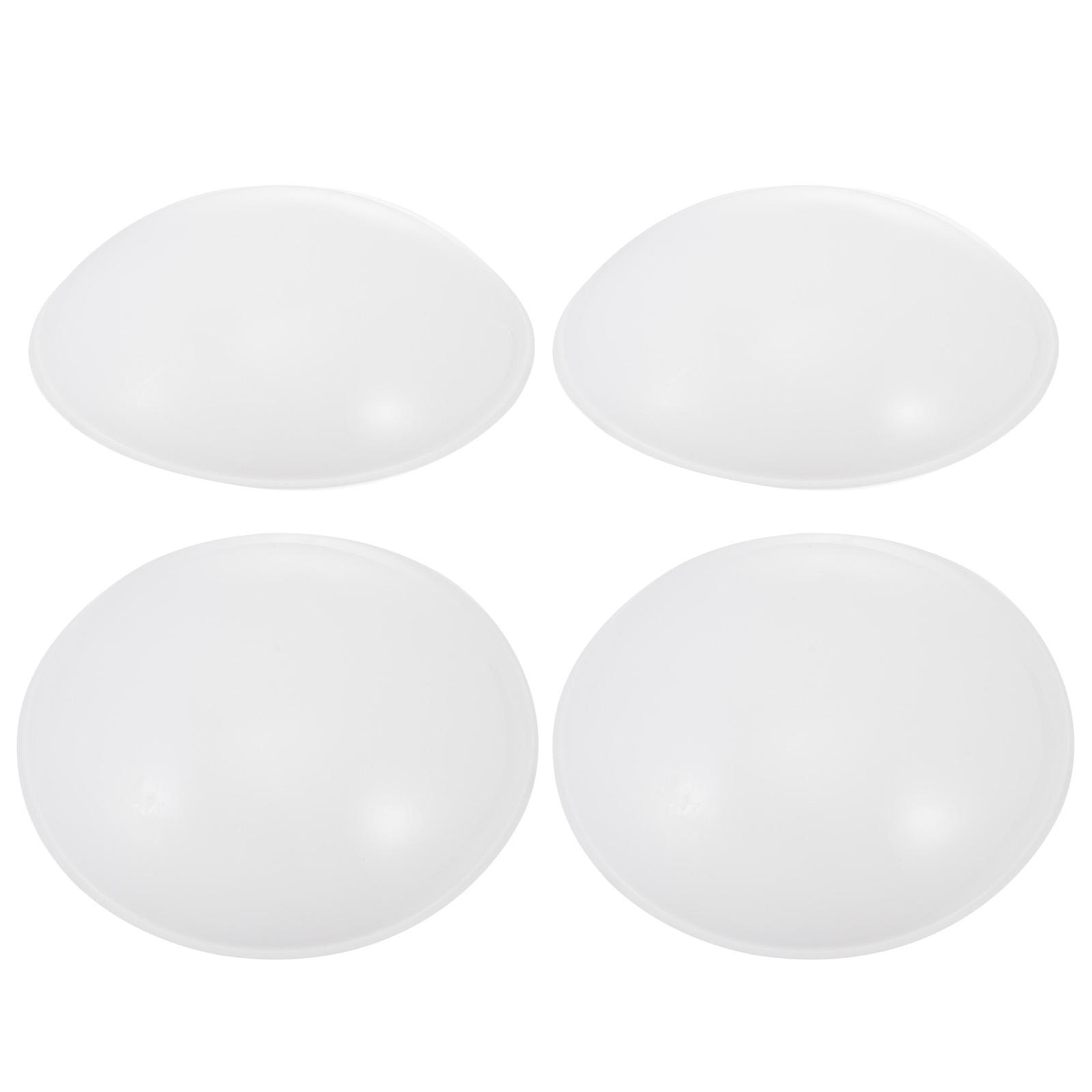 Plastic Ceiling Lampshade 4Pcs Flame Retardant Accessories White Color For Home Lighting Ideal For Bedroom And Living Room Spaces