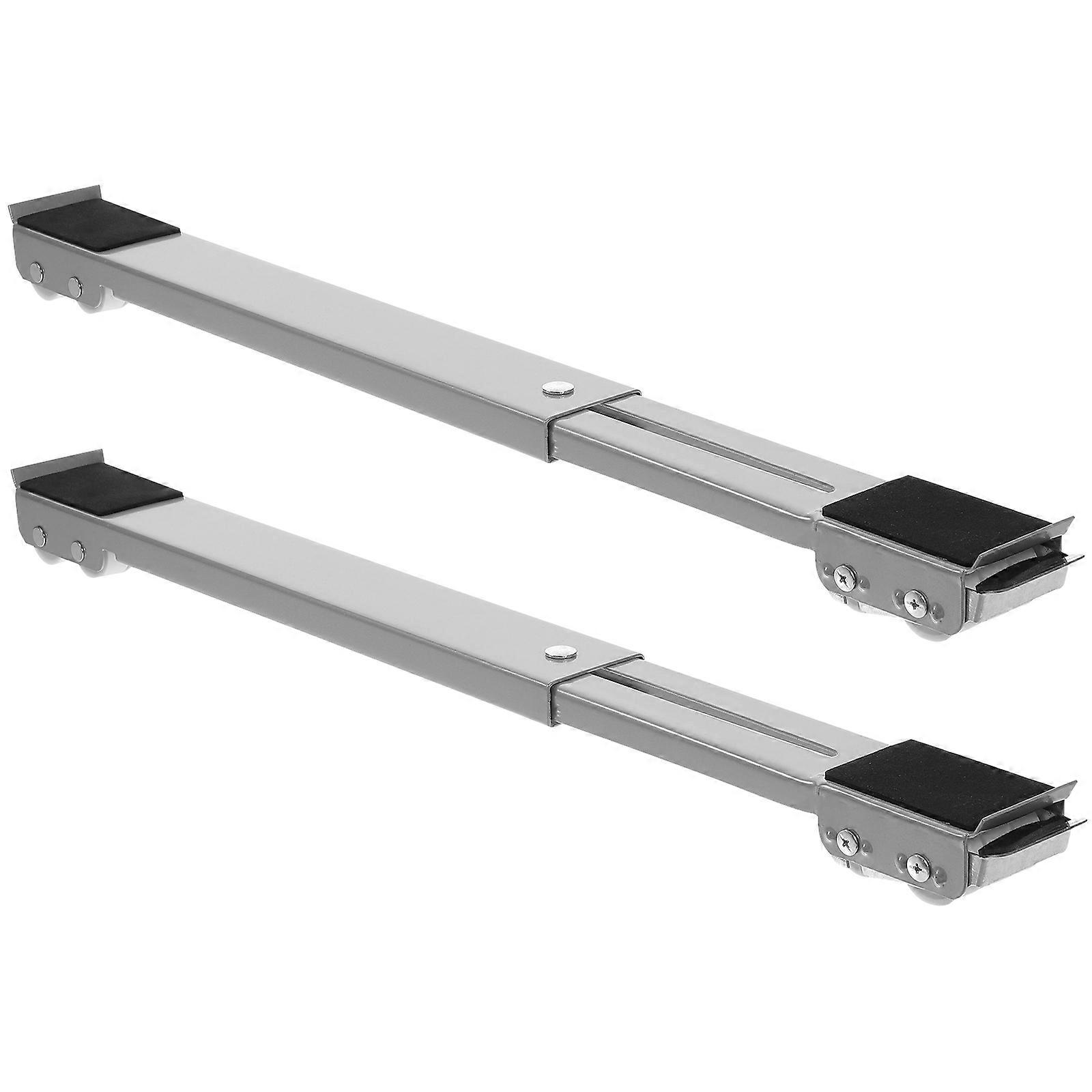 Extendable Metal Base for Washing Machine and Fridge with Grey Color Supports Heavyweight Appliances