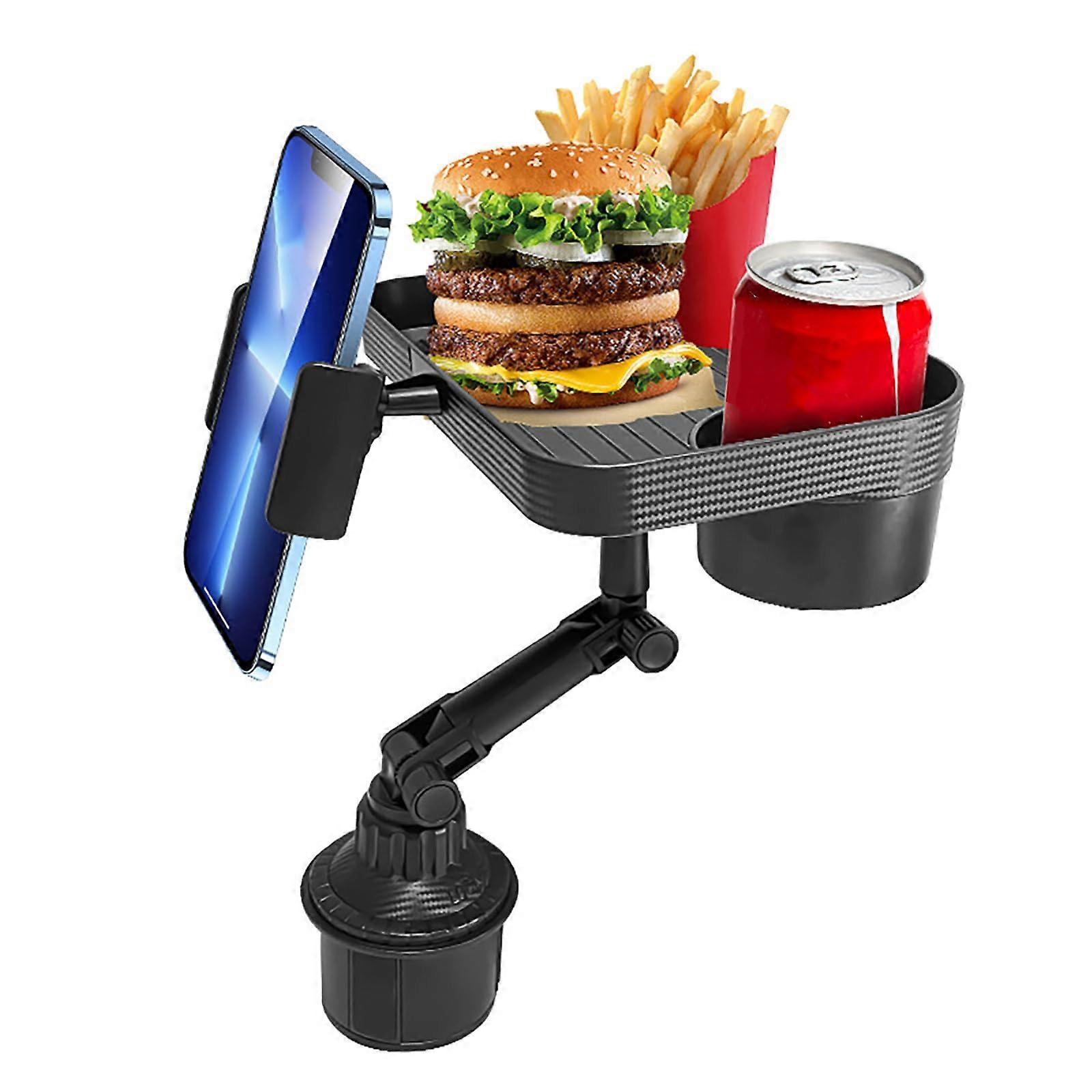 Car Drink Holder for Citroen C3 Aircross 2017-2022, 3-in-1 Adjustable Cup Holder with Phone Holder and Tray Function