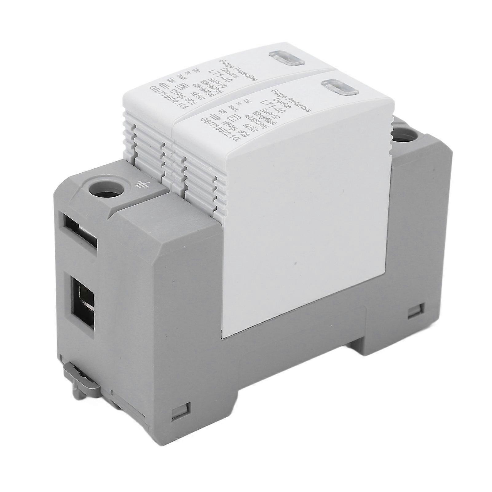 DC Surge Protective Device Modular Design Flame Retardant Quick Response Arrester Device 2P 40KA 1000V 