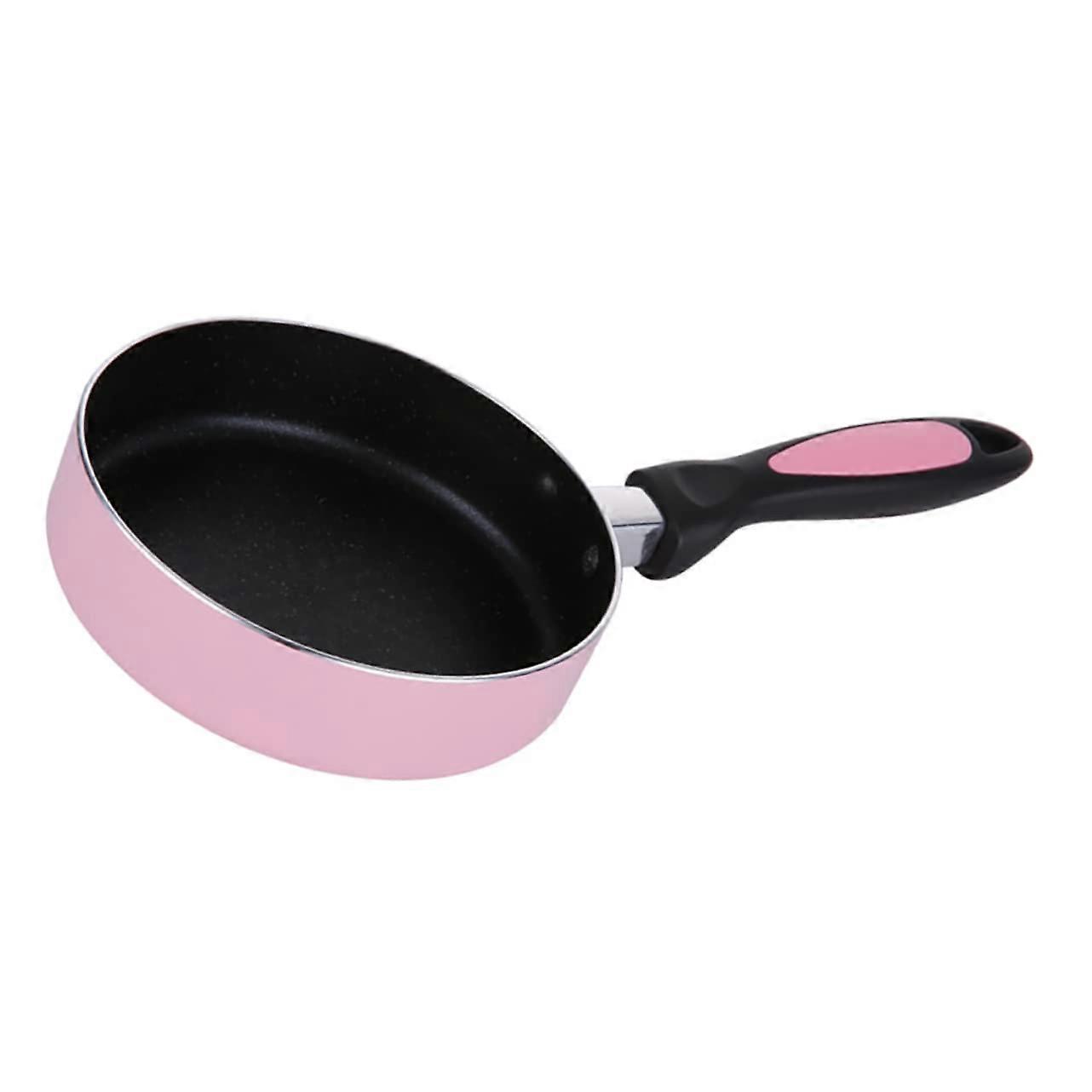 Induction Cooker Mini Pan Pink Non-Stick Frying Pan with Smooth Surface for Gas and Electric Stovetops