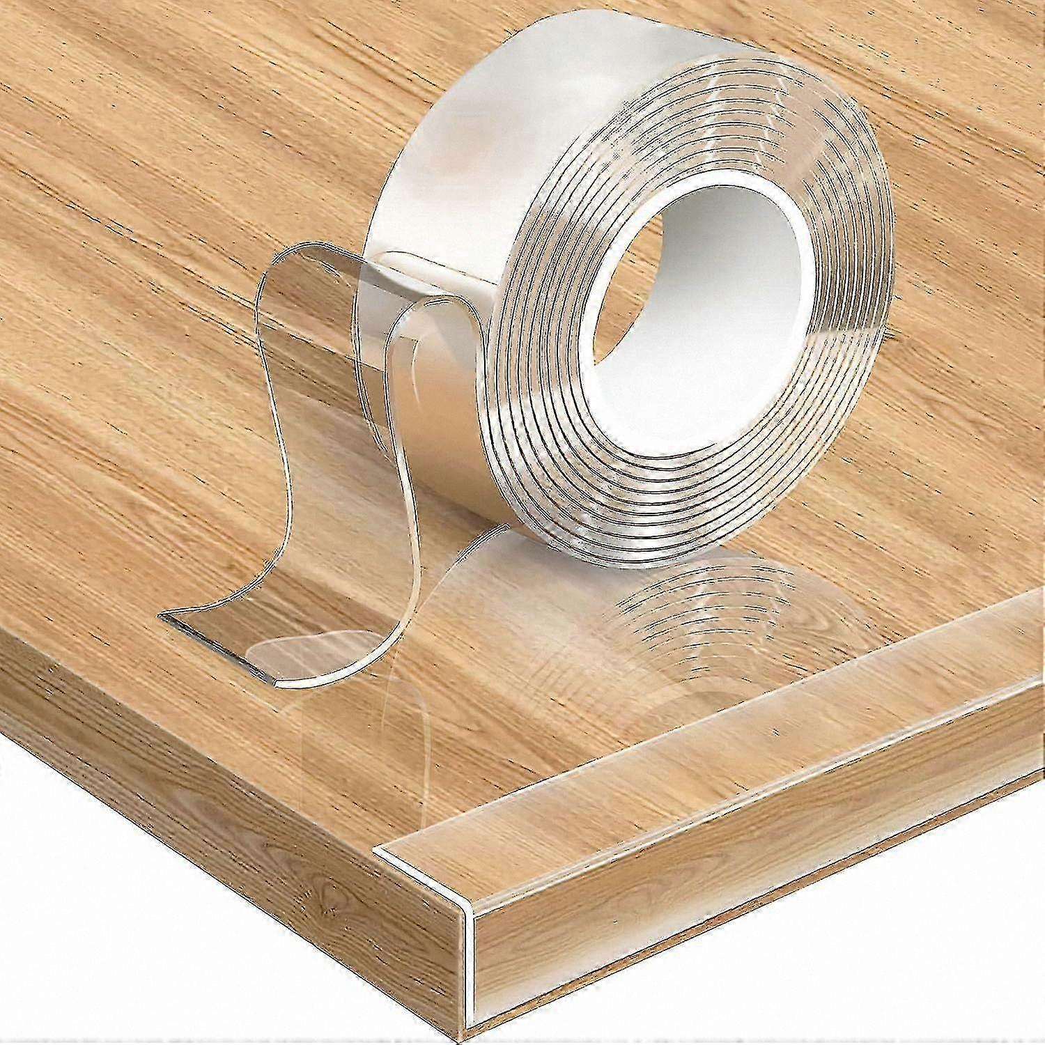 Transparent Corner Guards, 5m Extra Strong Baby Proofing Edge Protector Strip, Wide Nano Tape for Child Safety on Tables and Corners