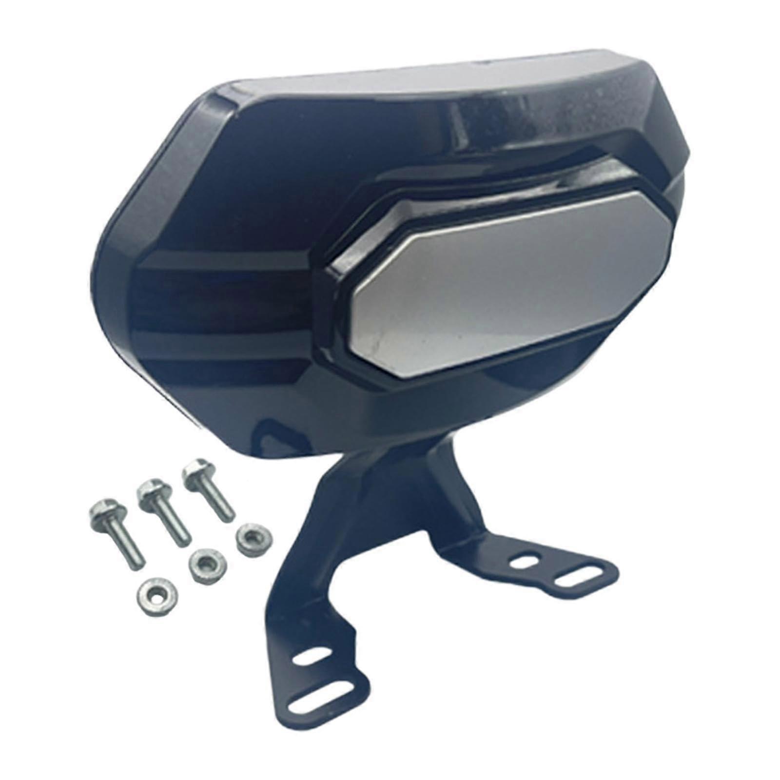 Electric Backrest for Motorcycle Rear Passenger, Easy Installation, Adjustable Height, Black Color