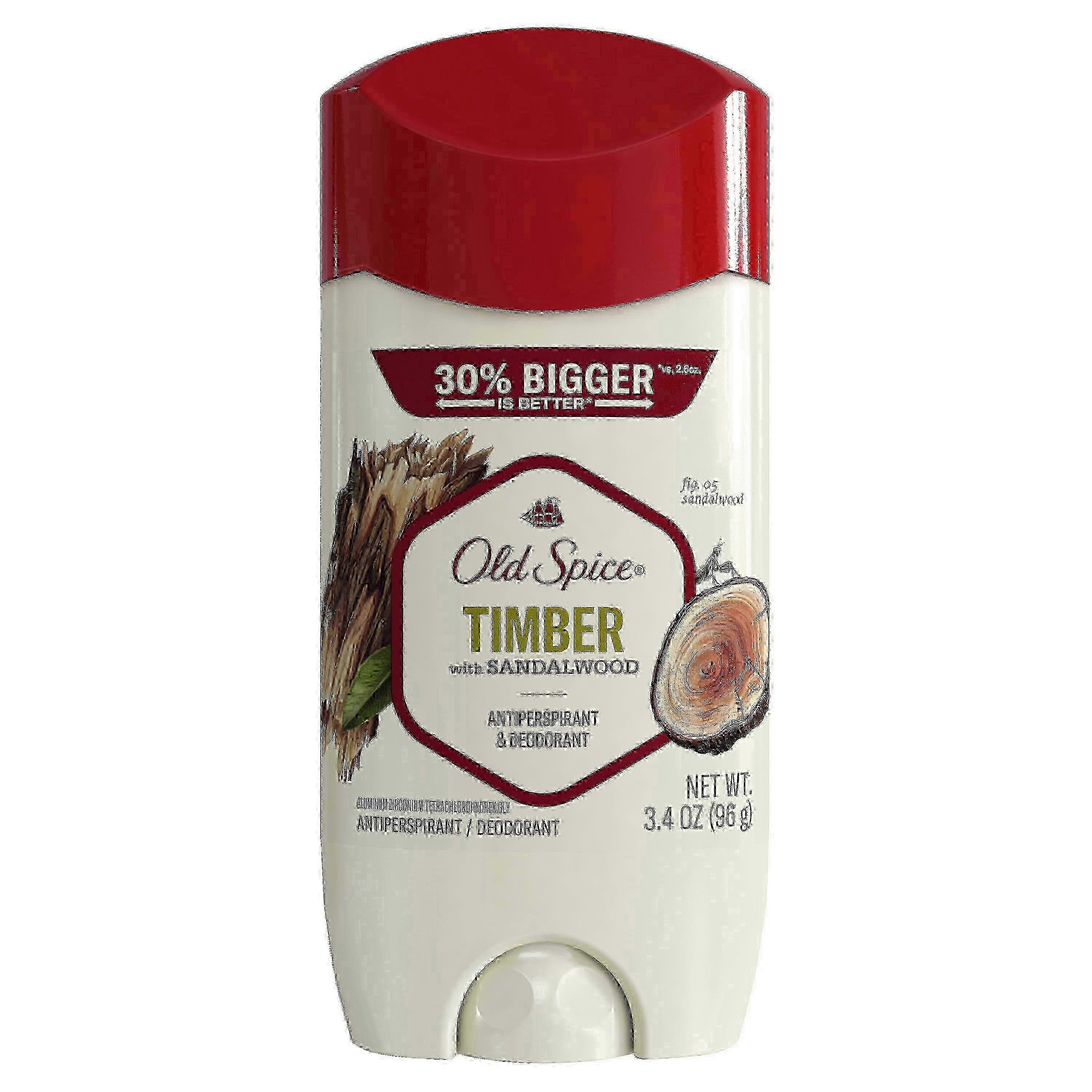 Old Spice Antiperspirant Deodorant For Men, Timber, 3.4 Oz