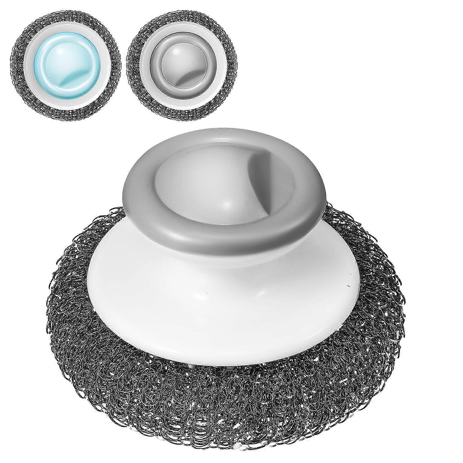 Stainless Steel Scrubbers Ball for Kitchen Supplies Assorted Color Tool 3Pcs