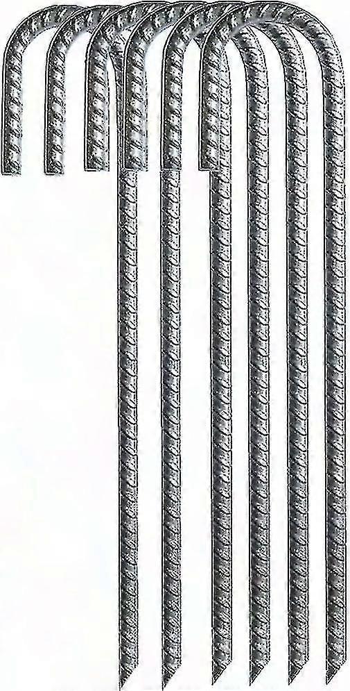 المراسي الأرضية الفولاذية المجلفنة الثقيلة ، المسامير والسنانير L للترامبولين ، السياج ، التخييم ، أوتاد الحديقة ، حديد التسليح